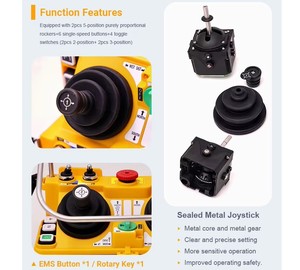 F24-60 Thủy Lực Phím Điều Khiển Không Dây Điều Khiển Từ Xa Cho Cầu Cẩu Không Thấm Nước Vật Liệu Nhựa Không Dây Điều Khiển Từ Xa Đài Phát Thanh - Product Image 6