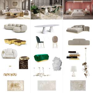 Canapé sectionnel moderne de luxe pour salons de villas et d'appartements, design haut de gamme personnalisable avec rembourrage en éponge - Product Image 1