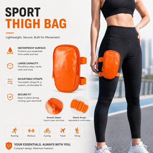 <span class=keywords><strong>Bolsa</strong></span> <span class=keywords><strong>Impermeable</strong></span> para Pierna de Motocicleta, Riñonera Ajustable de Gran Capacidad, <span class=keywords><strong>Bolsa</strong></span> Deportiva Personalizada para Ciclismo, Fitness, para Hombre y Mujer - Product Image 2
