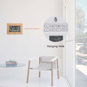 Wooden <b>Digital</b> Alarm <b>Clock</b> Large Number Time Temperature Calendar Table <b>Clock</b> Travel the Price of a <b>Digital</b> Wall <b>Clock</b> for Mosqu - Product Image 3