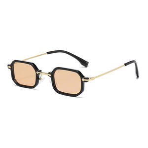 Gafas de sol retro con montura pequeña para hombre y mujer, Protección deportiva de estilo euroamericano, marco de metal, <span class=keywords><strong>instrucciones</strong></span> claras incluidas - Product Image 6