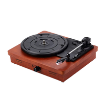 Gramófono Retro de Estilo Americano Directo de Fábrica, Reproductor de Discos Inalámbrico, Altavoz Clásico para Discos de Vinilo, Audio y Video