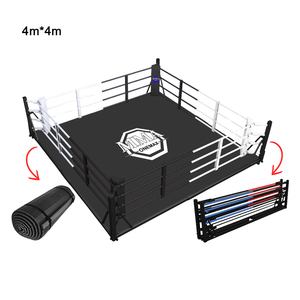 Ring de Boxeo Plegable ONEMAX de 4x4m, Montaje Rápido en 1 Minuto, Portátil y Listo para Competencia, para Gimnasio/Hogar, Compatible con Logotipo Personalizado - Product Image 5