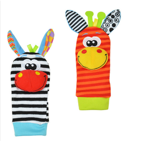 Chaussettes pour bébé avec hochet, hochet de poignet et chaussettes pour les pieds, chaussures pour bébé de 0 à 24 mois, hochets pour chaussettes - Product Image 3