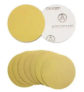 Automotive Use Backed Paper 4/5/6/7/8/9 Inch Gold Abrasive Aluminum Oxide 6 Inch Sanding Disc