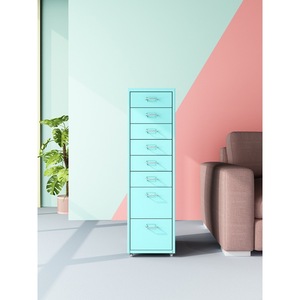 Under-desk storage cabinet, movable and categorized, narrow <b>drawer</b> type, 30mm high-strength iron sheet multi-layer <b>drawer</b> - Product Image 4