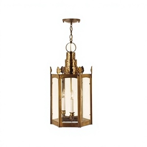 Attractive Design <b>Brass</b> Indoor Hanging <b>Lantern</b> Customized Size And Shape Hanging <b>Lantern</b> For Hotel And Restaurant - Product Image 1
