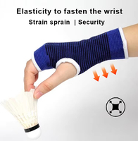 Attelle de poignet respirante en tricot avec logo personnalisé, confortable, avec trou pour le pouce, pour le syndrome du canal carpien, idéale pour le sport