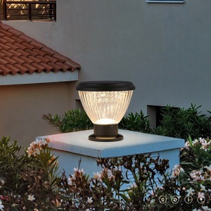 <span class=keywords><strong>Fari</strong></span> a Colonna LED Solari IP65 con Angolo di Illuminazione a 360°, Batteria al Litio Ferro Fosfato, Controllo Wireless, Illuminazione da Giardino Bicolore - Product Image 2