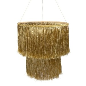 Abat-jour à franges irisé à 3 couches or argent décorations suspendues pour le nouvel an mariage anniversaire festival fête hôtel fournitures - Product Image 4