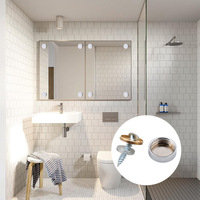 Vis décoratives en laiton pour miroir, clous décoratifs en cuivre pur, capuchons de vis en verre pour fixation de miroirs et enseignes en acrylique