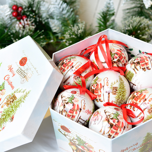 Gangheng Navidads Ornaments Decorating <b>Christmas</b> Gifts <b>Box</b> Packing Shatterproof Sticker <b>Christmas</b> Plastic Ball Set - Product Image 4