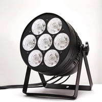 Projecteur LED Par Can professionnel pour scène DJ, 350W, 7 yeux COB, DMX512, IP33, RGBW/UV, en alliage d'aluminium