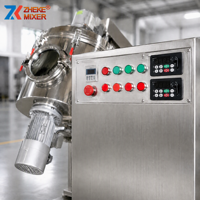 Machine de mélange de poudres à mouvement 3D avec hachoir haute vitesse pour la rupture des agglomérats dans les industries alimentaire, chimique et énergétique