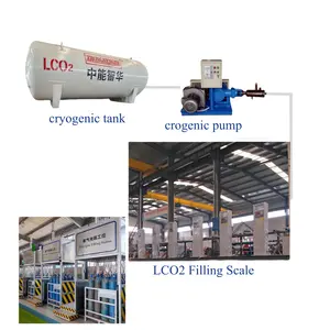 Kaynak için LCO2 dolum istasyonu sanayi gaz dolum istasyonu LCO2 dolum komple sistemi