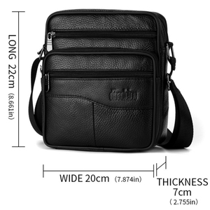 Moda viagem Couro Genuíno Crossbody Sacos para Homens Messenger <span class=keywords><strong>Bag</strong></span> Designer De Couro Sacos De Ombro Dos Homens Bolsa Masculina - Product Image 2