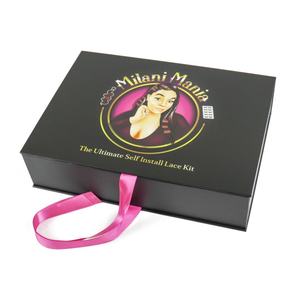 Boîte cadeau avec couvercle magnétique Crown Win Mistery, emballage en carton pliable pour coffrets cadeaux avec poignée en ruban, boîtes en papier - Product Image 6