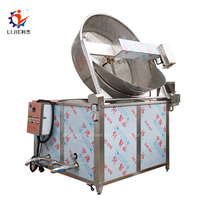 Friteuse industrielle Acier inoxydable Poulet frit Huile continue Friture par lots Machine pour les aliments