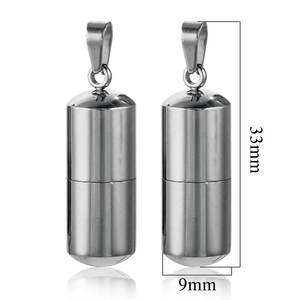 Llavero de Acero Inoxidable con Cápsula para <span class=keywords><strong>Perfume</strong></span>, Estilo Europeo y Estadounidense, Ideal para Fiestas - Product Image 4