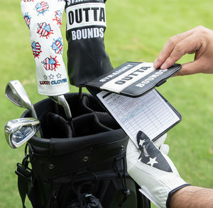 Porte-tenueur de carnet de scores de golf en cuir PU personnalisé avec logo brodé - Product Image 5