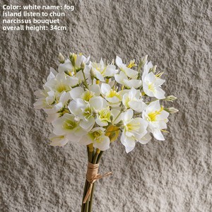 Water Lily Wedding Decoration Crafts <b>Artificial</b> <b>Flowers</b> and Green Plants for Thanksgiving - Product Image 3