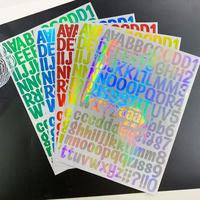 Feuilles d'autocollants personnalisés en vinyle holographique, résistants à l'eau, à l'huile et aux UV, avec découpe kiss-cut, adhésif puissant, anti-rayures, pour casques et casques de sécurité