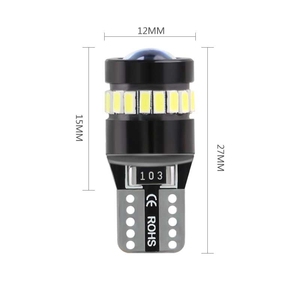 ไฟ LED ภายในรถยนต์ T10 สว่างพิเศษ พร้อมเลนส์มินิ 360 องศา °   หลอดไฟรถยนต์ Shining W5w 1.8W 12v สีขาว 6000k รุ่น <span class=keywords><strong>168</strong></span> - Product Image 5