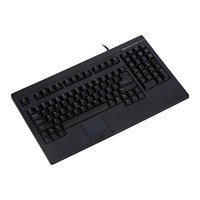 Keyboard Kabel Standar Ukuran Besar dengan Touchpad dan Tombol Mouse untuk Keyboard Desktop Rumah/Kantor