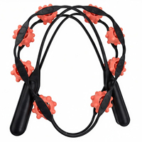 Sangle de massage manuelle portable Micogo avec rouleaux à picots pour thérapie des points de pression profonds et soulagement musculaire