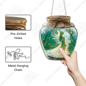 Encantadores encantos Seaside Serenity Bottle Acrílico Placa de pared Signo Poción mística Hada Jardín Sala de estar Decoración para el hogar - Product Image 3