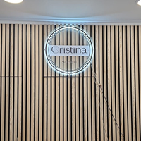 Nouvelle conception de panneau lumineux rond en acrylique, panneau en acrylique personnalisé, panneau de salon