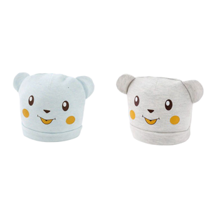 Chapeau bébé unisexe Atibei mignon, bonnet d'automne et d'hiver en velours doux, double couche de coton, confortable - Product Image 3