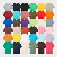 Camiseta OEM ODM Masculina, Blusa de 280 gsm, 100% Algodão, Unissex, Tela de Seda Personalizada, Ideal para Homens e Mulheres