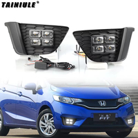 Feux de jour à LED modifiés, clignotants à flux dédiés, feux décoratifs de conduite pour Honda Fit 2014-2016