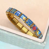 Bracelet à breloques italien personnalisé DIY sur le thème de la culture juive, Hanouka, en acier inoxydable, bracelet de montre, bijoux de mode pour femmes, cadeaux