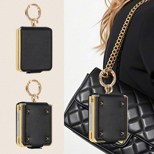 Estuche Protector de Anillo Colorido al por Mayor con Protector de Lente para Samsung Z Flip y Huawei P50 Pocket - Product Image 1