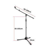 Support de microphone professionnel extensible en métal et plastique BHA MS-832, trépied pour studio d'enregistrement, accessoires pour salle informatique