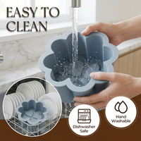 Moule à gâteau en silicone SILIKOLOVE en forme de trèfle à quatre feuilles, antiadhésif, sans BPA, 100 % silicone de qualité alimentaire, certifié LFGB, pour mousse et pâtisserie