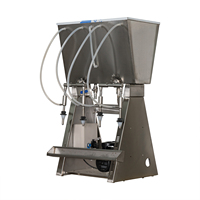 Remplisseuse pneumatique semi-automatique en acier inoxydable pour bouteilles en plastique, équipement d'emballage pour huiles comestibles, jus et condiments