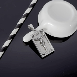 18k Gold Plated <b>Titanium</b> Steel Religious Pendant Necklace Unisex Gift Jewelry Fashion Accessory - Product Image 2