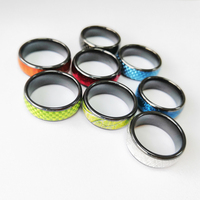 125kHz/13.56mhz Smart RFID Ring Multifonctionnel Smart Ceramic Payment Wearable Social Media Rings