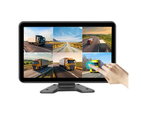 Penjualan langsung pabrikan kamera deteksi pejalan kaki AI layar sentuh 1080P 10.1 inci Monitor DVR mobil All-in-one GPS WiFi 4G