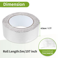 Cinta de Butilo de Aluminio Autoadhesiva de una Sola Cara para Techos, Resistente al Agua, para Exteriores