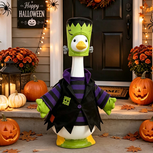 Costume de canard de porche d'Halloween, déguisement amusant de monstre pour la pelouse, statue de 23 pouces, décoration festive pour fête, costume de canard de porche - Product Image 1