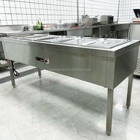 Bain-marie électrique 220V en acier inoxydable, chauffe-plats de table pour buffet, capacité 9L, pour restaurants, cuisines, hôtels, traiteurs