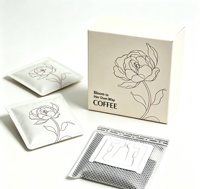 Sachets de café filtre jetables personnalisés imprimés, qualité alimentaire, 10g, petits sachets portables pour boîte de café filtre