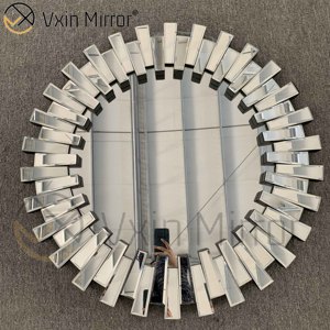 Bán Hot WXM-1021modern Tường Nhân Đôi Tường Trang Trí Bạc Không Thường Xuyên Kính Cho Treo Tường Gương - Product Image 5