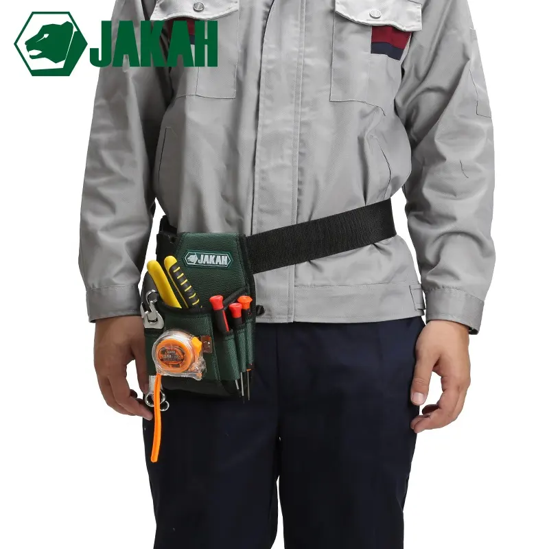 Organizador pequeño de cintura para electricista, bolsa de herramientas 1680D, multifuncional, multibolsillo
