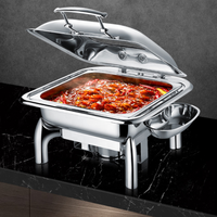 En Acier inoxydable Buffet Réchaud Chauffe-Plats 6 Litres Servant Des Plats Restauration Restaurant Fournitures Réchauds