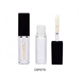 Emballage de gloss à lèvres sur mesure, tube de gloss à lèvres carré de 10 ml, tube de gloss à lèvres écologique en cristal de 13,5 ml, vente en gros - Product Image 1